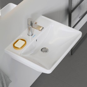Lavabo Duravit D-Neo 55 cm, avec 1 trou de robinet et trop-plein