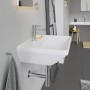 Lavabo Duravit D-Neo 55 cm, avec 1 trou de robinet et trop-plein - vue détaillée