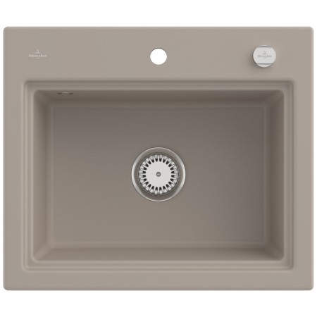 Villeroy & Boch Subway Style 60 S Einbauspüle, Ablaufgarnitur mit Excenterbetätigung, inkl. Abtropfgitter