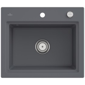 Villeroy & Boch Subway Style 60 S Einbauspüle, Ablaufgarnitur mit Excenterbetätigung, inkl. Abtropfgitter