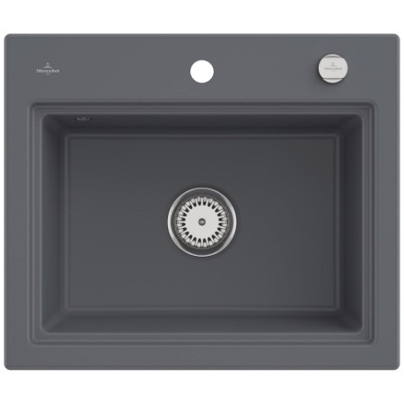 Villeroy & Boch Subway Style 60 S Einbauspüle, Ablaufgarnitur mit Excenterbetätigung, inkl. Abtropfgitter