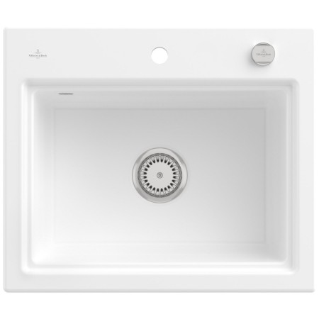 Villeroy & Boch Subway Style 60 S Einbauspüle, Ablaufgarnitur mit Excenterbetätigung, inkl. Abtropfgitter