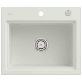 Villeroy & Boch Subway Style 60 S Einbauspüle, Ablaufgarnitur mit Excenterbetätigung, inkl. Abtropfgitter