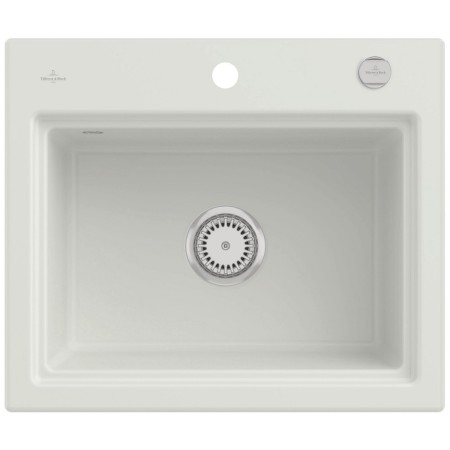 Villeroy & Boch Subway Style 60 S Einbauspüle, Ablaufgarnitur mit Excenterbetätigung, inkl. Abtropfgitter