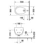 Duravit Architec Wand-Bidet - Detailansicht