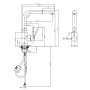 Villeroy & Boch Steel Shower Window Küchenarmatur, aus Edelstahl