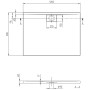 Villeroy & Boch Architectura Metalrim Duschwanne 120 x 90 x 4,8 cm mit Antirutsch