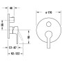 Duravit B.2 Einhebel-Wannenmischer Unterputz für 2 Verbraucher - Detailansicht