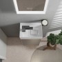 Lavabo hansgrohe Xevolos E 36 x 25 cm con foro per rubinetto a sinistra senza troppopieno - vista dettagliata