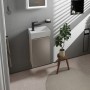 Lavabo hansgrohe Xevolos E 36 x 25 cm con foro per rubinetto a sinistra senza troppopieno - vista tecnica