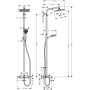 hansgrohe Crometta E 240 1jet Showerpipe Wanne - Produktansicht
