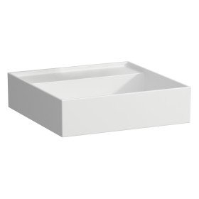 Évier de lavabo LAUFEN Kartell 46 x 46 cm, sans trou de robinet