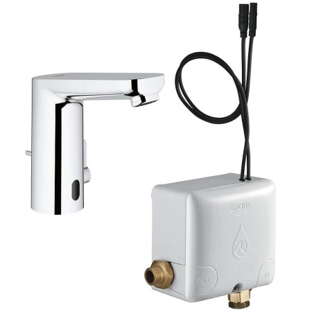 Robinet de lavabo GROHE Eurosmart CE avec mélangeur et électronique infrarouge Powerbox