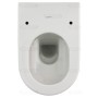 Duravit Darling New WC sospeso con scarico a pavimento - vista tecnica