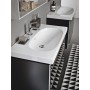 Lavabo Geberit Acanto avec saillie réduite et surface de rangement 90 x 42,2 cm - vue détaillée