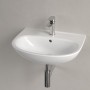 Villeroy & Boch O.novo Lavabo 55 x 44 cm, con troppopieno - vista tecnica