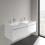 Villeroy & Boch Venticello Schrank-Doppelwaschtisch 130 x 50 cm, mit 2 Hahnlöchern und Überlauf - technische Ansicht