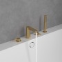 Villeroy & Boch Conum Vierloch-Badewannenrandarmatur - technische Ansicht