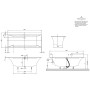 Villeroy & Boch Squaro Edge 12 Duo Badewanne 180 x 80 cm mit Profibox 2.0 Eck - Produktansicht