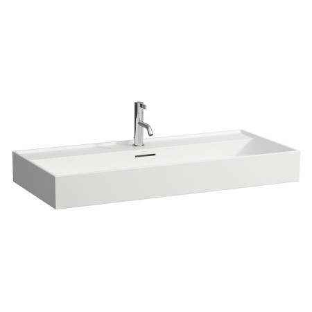 Vasque à poser LAUFEN Kartell 100 x 46 cm, avec 1 trou de robinet, avec trop-plein