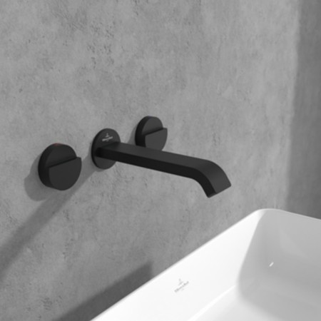 Set di beccuccio per lavabo a parete Villeroy & Boch Dawn senza tappo di scarico