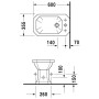 Duravit 1930 Bidet sur pied - vue détaillée