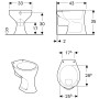 Geberit Bambini WC per bambini a terra, a scarico piatto - vista dettagliata