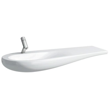 Évier encastrable LAUFEN Alessi 120 x 50 cm, avec trou pour robinet et tablette à droite