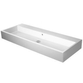 Lavabo Duravit Vero Air poli sans trou de robinet 120 x 47 cm, avec trop-plein