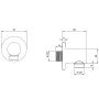 Villeroy & Boch Universal Showers Wandanschlussbogen rund - Detailansicht
