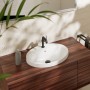 hansgrohe Xuniva D Lavabo da incasso ovale 55 x 45 cm, con 1 foro per rubinetto e troppo pieno - vista dettagliata