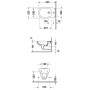 Duravit D-Code Wand-Bidet - Detailansicht