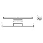 Ensemble de finition de caniveau de douche hansgrohe RainDrain Minimalistic 80 cm