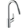 Miscelatore monocomando per cucina hansgrohe Focus M41 240, doccetta estraibile, 2 getti, sBox