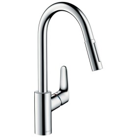 Miscelatore monocomando per cucina hansgrohe Focus M41 240, doccetta estraibile, 2 getti, sBox