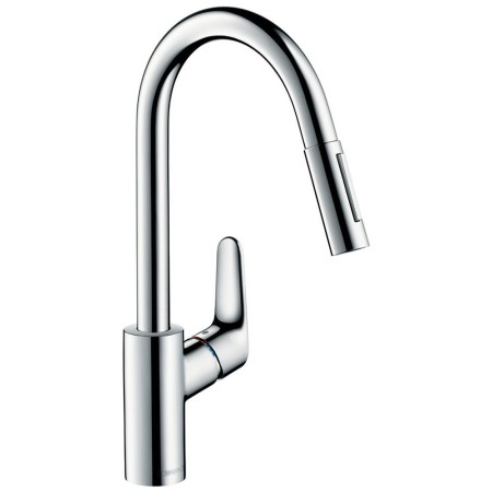 Miscelatore monocomando per cucina hansgrohe Focus M41 240, doccetta estraibile, 2 getti, sBox