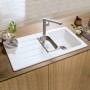 Villeroy & Boch Architectura 60 XR Einbauspüle, Ablaufgarnitur mit Handbetätigung, reversibel - technische Ansicht