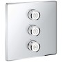 GROHE Grohtherm SmartControl Set de finition pour valve encastrée 3 voies, version carrée