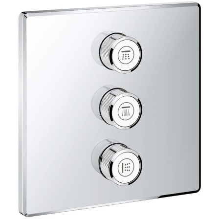GROHE Grohtherm SmartControl Set de finition pour valve encastrée 3 voies, version carrée