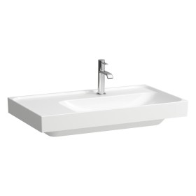 Vasque LAUFEN MEDA 80 x 46 cm, avec trou de robinet sans trop-plein, tablette à gauche