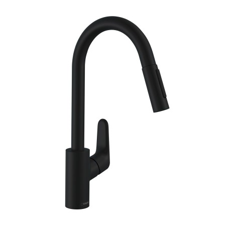 hansgrohe Focus M41 Miscelatore monocomando per cucina 240, doccetta estraibile, 2 getti