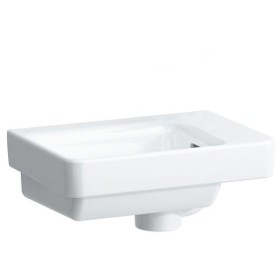 Lavabo à main LAUFEN PRO S 36 cm sans trou de robinet, avec trop-plein