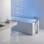 Baignoire rectangulaire autoportante LAUFEN Kartell 176 x 76 cm - vue technique