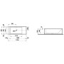 Baignoire rectangulaire autoportante LAUFEN Kartell 176 x 76 cm