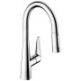 hansgrohe Talis M51 Miscelatore monocomando da cucina 200, doccetta estraibile, 2 getti