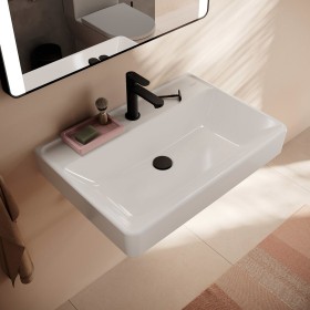 hansgrohe Xanuia Q Lavabo 700/480 con foro per rubinetto senza troppo pieno, SmartClean