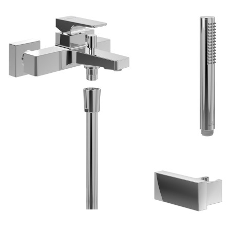 Set doccia Villeroy & Boch Taro con supporto doccia, doccetta a mano e rubinetto per vasca