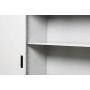 Wolfstahl Schiebetürenschrank Stahl 2 Fachböden lichtgrau 120 x 45 x 109 cm - Produktansicht