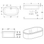 Geberit Bambini ovale Badewanne 80 l - Detailansicht