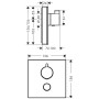 hansgrohe ShowerSelect Glas Thermostat Highflow Unterputz für 1 Verbraucher - Detailansicht